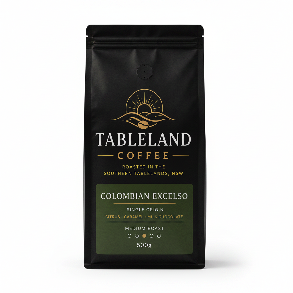 Colombian Excelso — white background